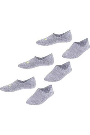 Falke Unisex Kids Cool Kick Invisible Multipack K In Soft Breathable Quick Drying No-Show Plain 3 Pairs Liner Socks, , 9-11.5