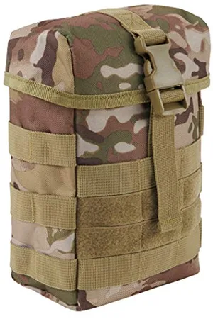 Brandit Adult (Unisex) Molle Pouch Small Pocket, Tactical Camo-Fire, Standard Size