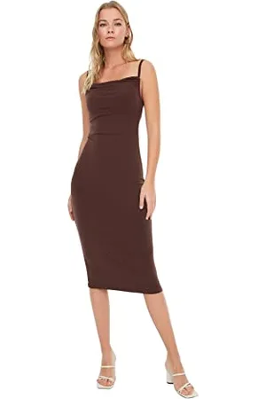 Trendyol Women Midi Bodycone Slim fit Knitted Dress