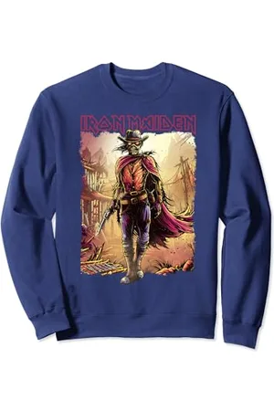 Iron Maiden Piece of Mind Graphic Novel Stranger Navy Sweatshirt