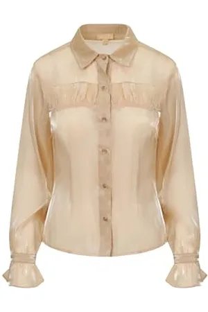BALOU Sheer Organza Blouse - Elegance Meets Seduction in Every Thread