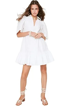 Trendyol FeMan Design Mini Skater Regular fit Woven Dress