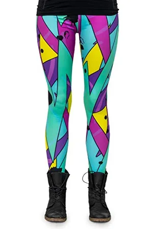 cosey Neon Line Leggings (one Size fits All)- in Different neo-Retro Jazz Design