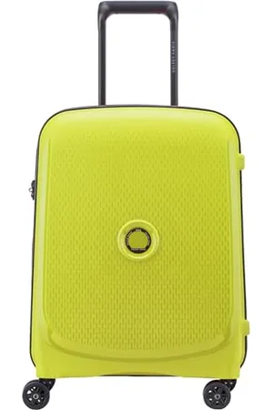 Delsey Belmont Plus - Slim Hard Cabin Suitcase, Green, S Slim (55cm) Matière Recyclée, Recycled Material