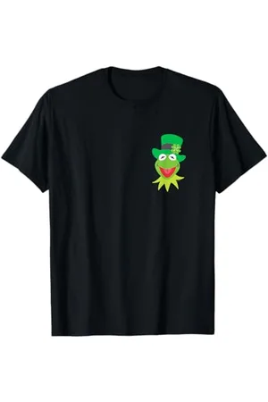 Disney Muppets Kermit the Frog in Top Hat St Patrick’s Day T-Shirt