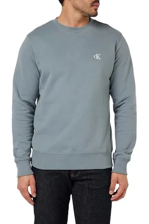 Calvin Klein Calvin Klein Men’s CK Essential Round Neck Sweatshirt, Grey , S