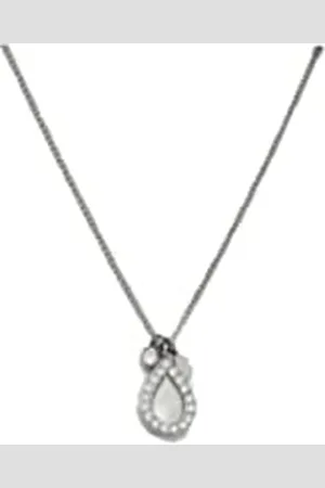 Fossil Set for Women Classics, Earring: 8mm x 6mm, Necklace: 16in + 2in Stainless Steel Set, JF03765040