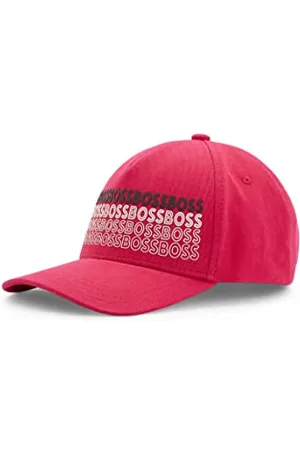 HUGO BOSS Mens Cap-HIGH TECH PREP Cotton-Twill Cap with Repeat-Logo Print