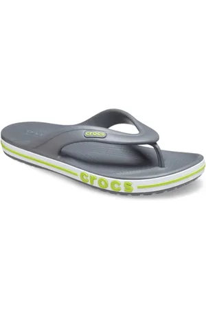 Crocs Unisex Bayaband Flip Flop, Slate Grey/Lime Punch, 4 UK Men/ 5 UK Women