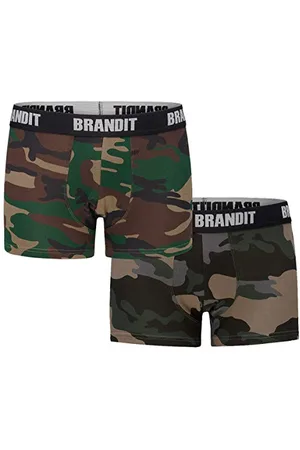 Brandit Mens Boxershorts Logo 2er Pack Boxer Shorts, , M UK