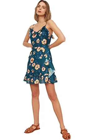 Trendyol Women Mini Ruffled Skirt Regular fit Woven Dress