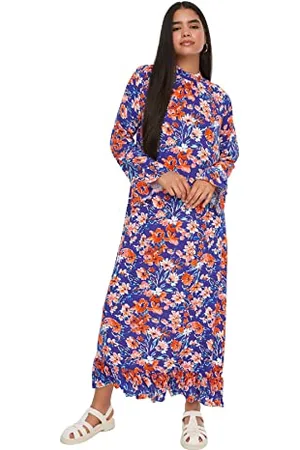 Trendyol Women Modest Maxi Basic Regular Woven Modest Dresses
