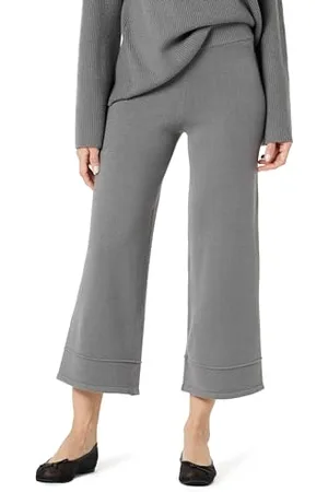 THE DROP Bernadette Pull-on Loose-fit Cropped Sweater Pant, , Medium