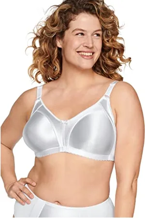 NATURANA ® Minimizer Bra - Wireless [Cup B-G] | Maximum Support with Cut Design & Wide Straps | Elegant Minimizer Bra for a Visually Smaller Cup Size 34 DD