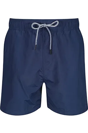 DKNY Mens Trunks/Shorts in Blue with Side Tape Detailing, Polyester Quick Dry Swim Trunks, , XL UK