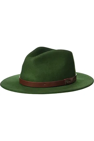 Brixton Hats Messer Wool Felt Fedora Hat - Forest M