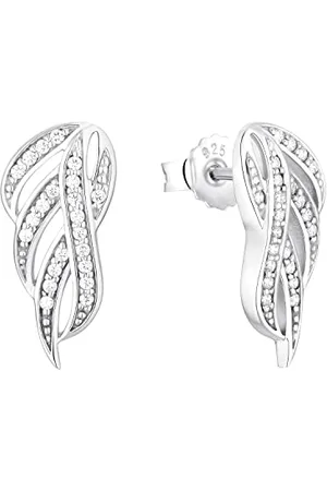 Amor Stud earrings 925 Sterling woman earrings, with zirconia synth., 1.8 cm, , comes in jewelry gift box