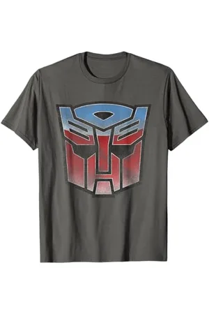 TRANSFORMERS Distressed Autobot Sigil T-Shirt - , Crew Neck, T-Shirt, Cartoon, Casual - Girls, Small