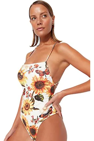 Trendyol Woman Animal Print Woven Swimsuit, ,42