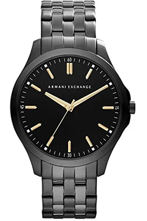 Armani Exchange Watch for Men, Three Hand Movement, 45 mm Stainless Steel Case with a Stainless Steel Strap, AX2144