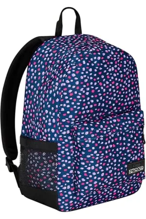 7 for all Mankind IschoolPack Single Compartment Backpack, and Pink, with Integrated Pawer Bank and USB Plug, Bottle Pocket, School and Travel Backpack, Children and Teenagers., , Taglia unica
