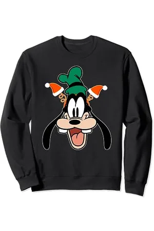 Disney Goofy Christmas Santa Hat Holiday Headband Sweatshirt