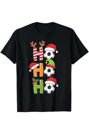 Christmas Soccer Ho Ho Ho Soccer Xmas Sport Men Women Kids T-Shirt