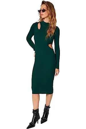 Trendyol FeMan Bodycon Slim fit Knitwear Dress, ,S