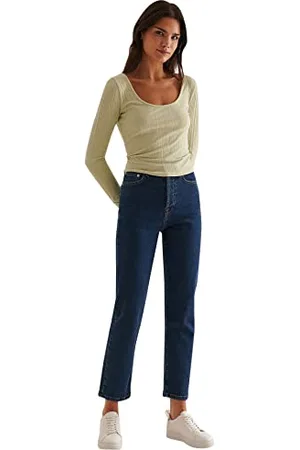 NA-KD Ribbed round neck top, , Medium
