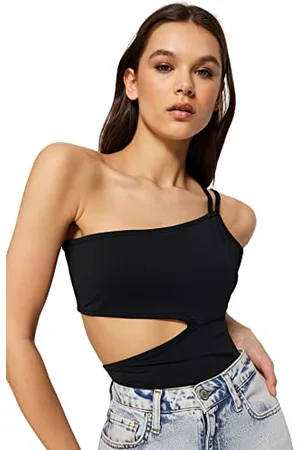 Trendyol Woman Plain Knit Bodysuit, ,S