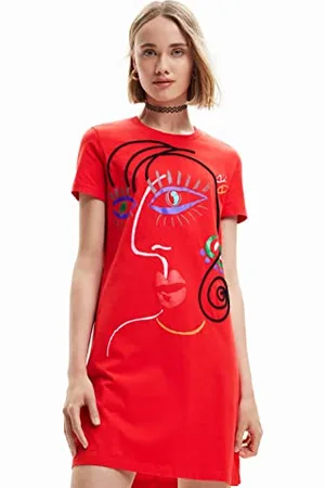 Desigual Malua Arty Design Tshirt Dress Black Dress 23SWVK89