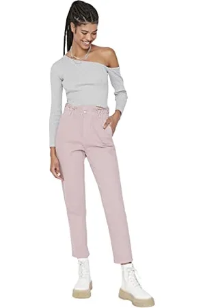 Trendyol Women More Sustainable Normal Waist Straight Leg Fitted Jeans