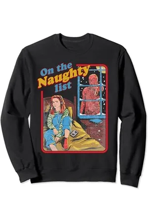 Stranger Things Christmas Max Vecna Comic Naughty List Retro Sweatshirt
