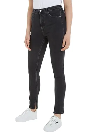 Calvin Klein Calvin Klein Women’s High Rise Skinny Fit Jeans, Black , 27W/34L