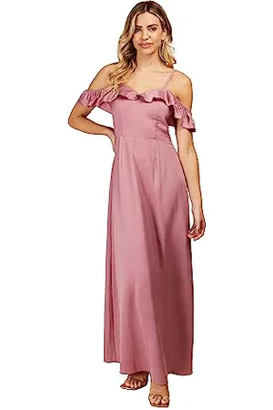 Little Mistress Frill Cold-Shoulder Maxi Dress, 18
