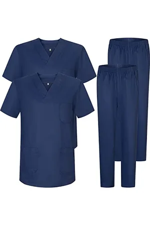 MISEMIYA Pack * 2 Pcs - Uniforms Unisex Scrub Set – Medical Uniform with Scrub Top and Pants - Ref.2-8178 - X-Large