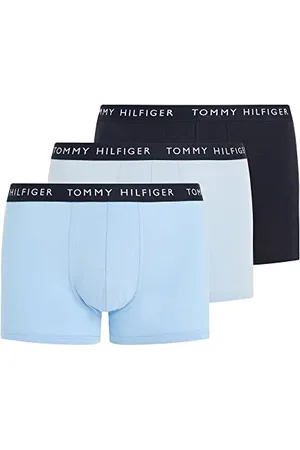 Tommy Hilfiger Men Boxer Short Trunks Underwear Pack of 3, Multicolor (Vessel Blue/Breezy Blue/Desert Sky), XXL