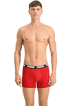 PUMA Mens Basic Boxer, Red/Black, XXL UK