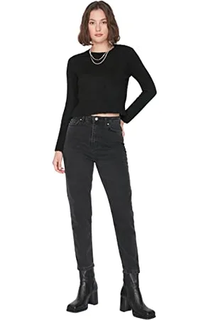 Trendyol Women Basics High Waist Skinny fit Mom Jeans