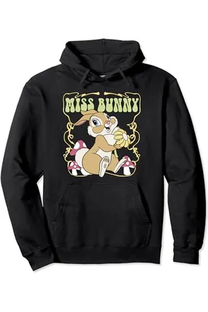 Disney Bambi Miss Bunny Floral Mushrooms Front And Back Pullover Hoodie