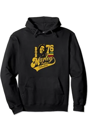 Bob Marley Positive Vibrations Soccer Pullover Hoodie