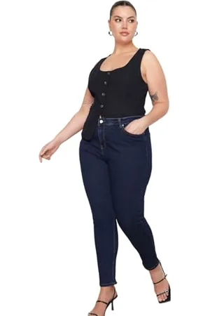 Trendyol Women Plus Size High Waist Skinny fit Plus Size Jeans