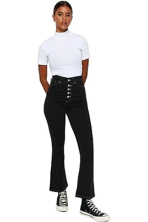 Trendyol Women High Waist Straight Leg Regular fit Jeans