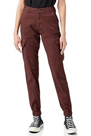 Urban classics Combat Cargo Trousers for Women, Cargo Joggers Trousers for Women, Stretch Casual High-Waist Cargo Trousers, Combat Casual Trousers, Colour: , Size: 30
