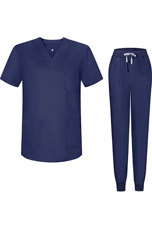 MISEMIYA Uniforms Unisex Scrub Set – Medical Uniform with Scrub Top and Pants - 817-8316 - Medium