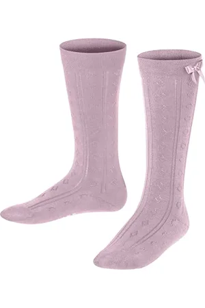 Falke Unisex Kids Ajour K Kh Cotton Long Patterned 1 Pair Knee-High Socks, , 9-11.5