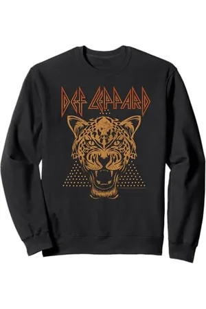 Def Leppard Tiger Heavy Metal Band by Rock Off Sweatshirt