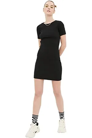 Trendyol Women Young Mini Bodycone Slim fit Knitted Dress
