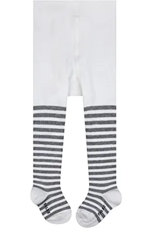 Falke Unisex Baby Stripe B Ti Cotton Patterned 1 Pair Tights, , 1-6 months