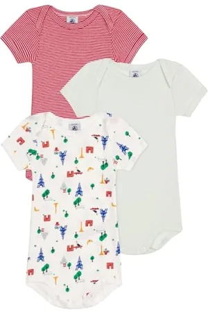 Petit Bateau Baby A09yj Bodysuit, , 3 Years (Pack of 3)